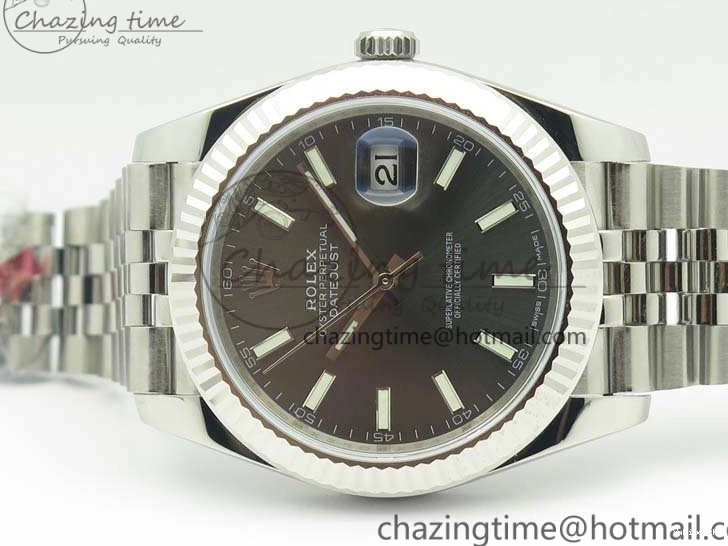 Jubilee New Best Version Stick Markers REF Gray 1:1 Edition Bracelet DateJust Dial SS 126334 A3235 On 0807